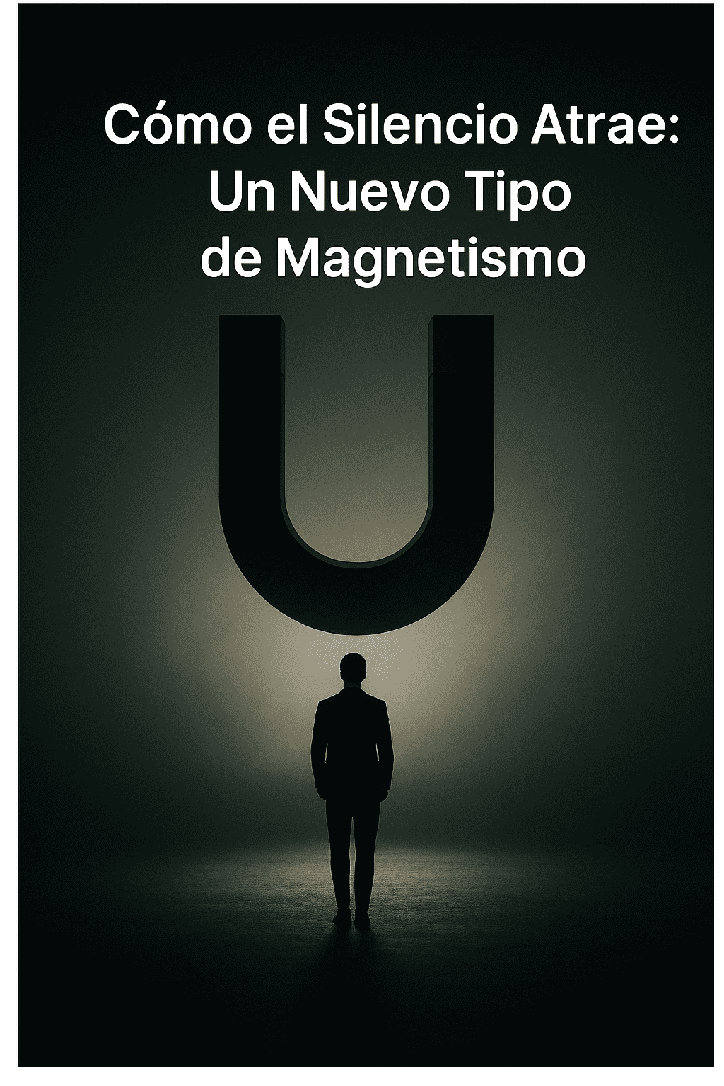 Imagen digital que muestra un entorno oscuro y elegante, donde un hombre con traje está de espaldas y una mujer sonriente lo observa suavemente, transmitiendo una atmósfera de atracción silenciosa y control no verbal.